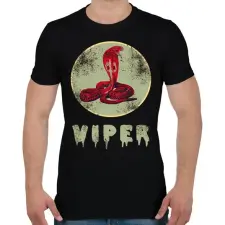 PRINTFASHION viper - Férfi póló - Fekete férfi póló