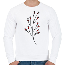 PRINTFASHION virág-003 - Férfi pulóver - Fehér