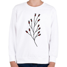 PRINTFASHION virág-003 - Gyerek pulóver - Fehér