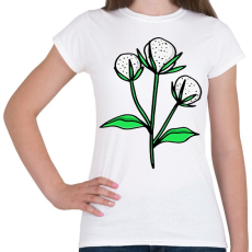 PRINTFASHION virág-004 - Női póló - Fehér