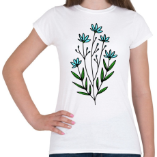 PRINTFASHION virág-005 - Női póló - Fehér