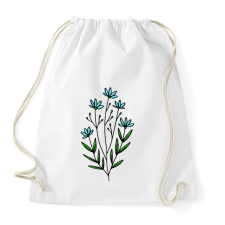 PRINTFASHION virág-005 - Sportzsák, Tornazsák - Fehér tornazsák