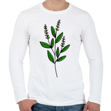 PRINTFASHION virág-006 - Férfi hosszú ujjú póló - Fehér férfi póló