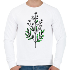 PRINTFASHION virág-008 - Férfi pulóver - Fehér férfi pulóver, kardigán