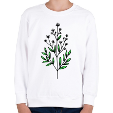PRINTFASHION virág-008 - Gyerek pulóver - Fehér