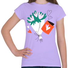 PRINTFASHION Virág csokor - Női póló - Viola női póló