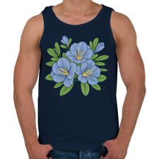 PRINTFASHION Virág - Férfi atléta - Sötétkék atléta, trikó