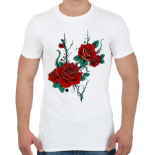 PRINTFASHION Virág  - Férfi póló - Fehér férfi póló