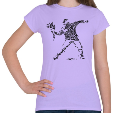 PRINTFASHION Virág vandalizmus - Női póló - Viola női póló