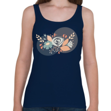 PRINTFASHION Virágcsokor Rajz - Női atléta - Sötétkék