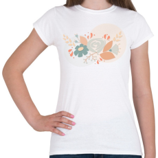PRINTFASHION Virágcsokor Rajz - Női póló - Fehér