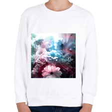 PRINTFASHION virágok 4.2 - Gyerek pulóver - Fehér gyerek pulóver, kardigán