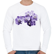 PRINTFASHION Virágok szemmel - Férfi pulóver - Fehér női pulóver, kardigán