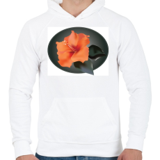 PRINTFASHION Virágom - Férfi kapucnis pulóver - Fehér