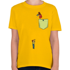 PRINTFASHION Virágöntözés - Gyerek póló - Sárga gyerek póló
