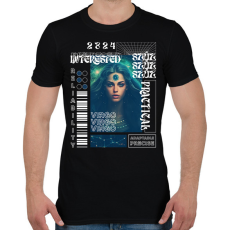 PRINTFASHION Virgo - Streetwear style - Férfi póló - Fekete