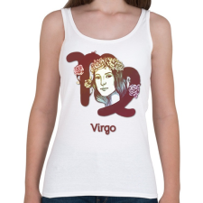 PRINTFASHION Virgo színes - Női atléta - Fehér női trikó