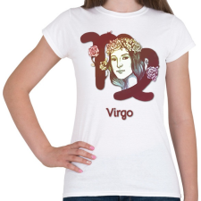 PRINTFASHION Virgo színes - Női póló - Fehér női póló