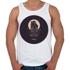 PRINTFASHION Virgo - Szűz - Férfi atléta - Fehér