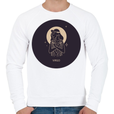PRINTFASHION Virgo - Szűz - Férfi pulóver - Fehér