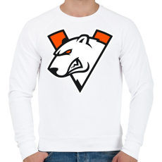 PRINTFASHION Virtus Pro logo - Férfi pulóver - Fehér