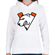 PRINTFASHION Virtus Pro logo - Női kapucnis pulóver - Fehér női pulóver, kardigán