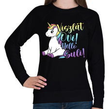 PRINTFASHION Viszlát ovi hello suli - Női pulóver - Fekete női pulóver, kardigán