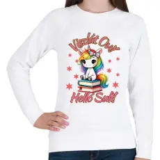 PRINTFASHION Viszlát Ovi! - Női pulóver - Fehér