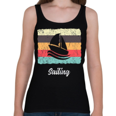 PRINTFASHION Vitorlázás - Női atléta - Fekete