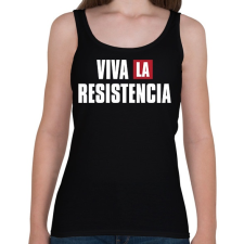 PRINTFASHION Viva la resistencia - Női atléta - Fekete női trikó