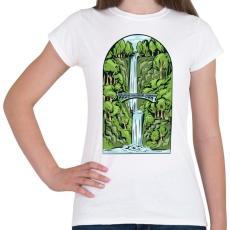 PRINTFASHION Vízesés - Női póló - Fehér