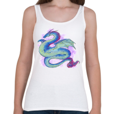 PRINTFASHION Vízfesték stílusú sárkánykígyó - Női atléta - Fehér