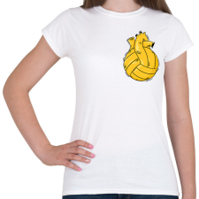 PRINTFASHION Vízilabda szív - Női póló - Fehér női póló