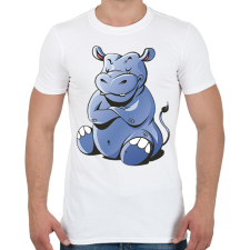 PRINTFASHION Víziló - Férfi póló - Fehér férfi póló