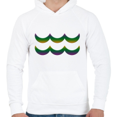 PRINTFASHION Vízöntő - Férfi kapucnis pulóver - Fehér