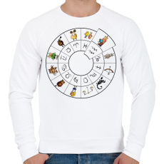 PRINTFASHION Vízöntő - Férfi pulóver - Fehér