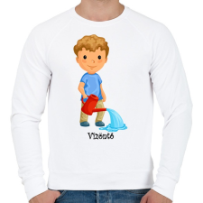 PRINTFASHION Vízöntő - Férfi pulóver - Fehér férfi pulóver, kardigán