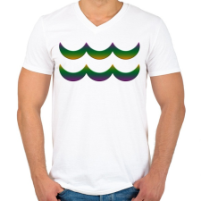 PRINTFASHION Vízöntő - Férfi V-nyakú póló - Fehér férfi póló