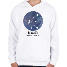 PRINTFASHION Vízöntő - Gyerek kapucnis pulóver - Fehér gyerek pulóver, kardigán