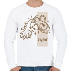 PRINTFASHION Vízöntő horoszkóp - Férfi pulóver - Fehér