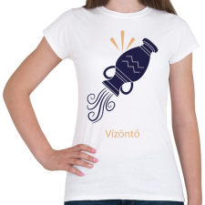 PRINTFASHION Vízöntő minta - Női póló - Fehér női póló