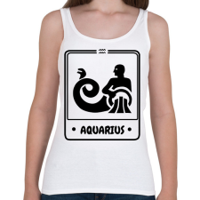 PRINTFASHION vízöntő - Női atléta - Fehér női trikó