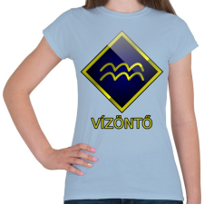 PRINTFASHION Vízöntő - Női póló - Világoskék női póló