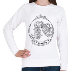 PRINTFASHION Vízöntő - Női pulóver - Fehér