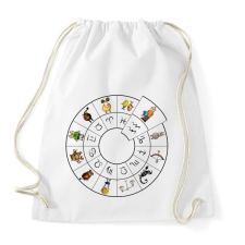 PRINTFASHION Vízöntő - Sportzsák, Tornazsák - Fehér tornazsák