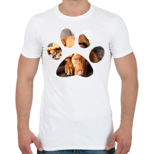 PRINTFASHION Vizsla Mancs - Férfi póló - Fehér férfi póló