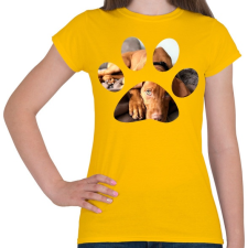 PRINTFASHION Vizsla Mancs - Női póló - Sárga női póló