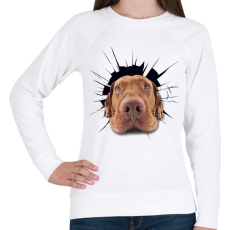 PRINTFASHION Vizsla - Női pulóver - Fehér