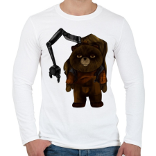 PRINTFASHION Vladdy - Férfi hosszú ujjú póló - Fehér férfi póló