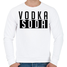 PRINTFASHION VODKA - Férfi pulóver - Fehér